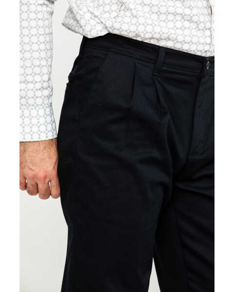Image #4 - Wrangler Men's Black Casual Pleated Front Western Pants , Black, hi-res