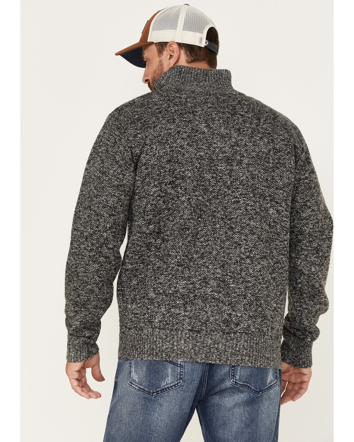 Image #4 - Pacific Teaze Men's 1/4 Zip Pullover Plaid Lined Bonded Sweater, , hi-res