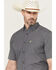 Image #2 - Ariat Men's Pro Series Caspian Plaid Print Short Sleeve Button-Down Western Shirt - Big, Navy, hi-res