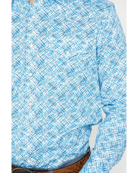 Image #4 - Wrangler 20X Men's Advanced Comfort Poplin Print Long Sleeve Western Shirt , , hi-res