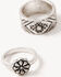 Image #3 - Shyanne Women's Shiloh Ridge Ridge Ring Set - 3 Piece, Silver, hi-res
