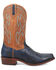 Image #2 - Dan Post Men's Exotic Ostrich Leg Western Boots - Square Toe, Blue, hi-res