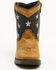 Image #4 - Smoky Mountain Toddler Stars and Stripes Western Boots - Square Toe, Distressed Brown, hi-res