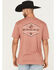 Image #1 - Hooey Men's Mountains Short Sleeve Graphic T-Shirt, Rust Copper, hi-res