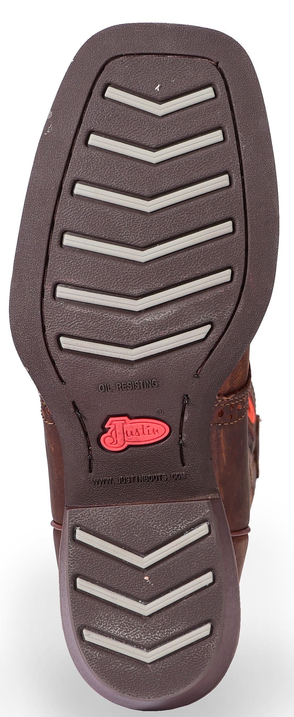 justin men's silver collection square toe western boots