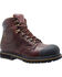 Image #1 - Ad Tec Men's 6" Leather EH Waterproof Work Boots - Steel Toe, Dark Brown, hi-res