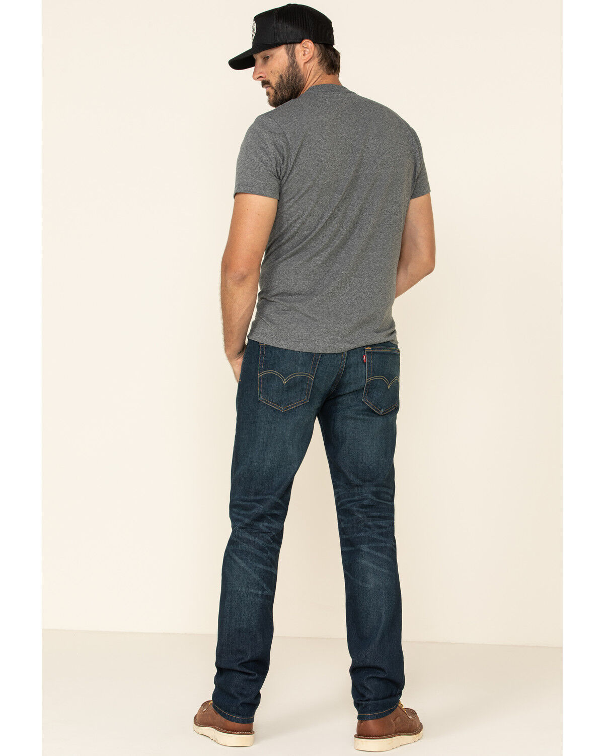 Image #5 - Levi's Men's 514 Burch Med Stretch Regular Straight Leg Jeans, Blue, hi-res