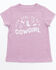 Image #1 - Shyanne Toddler Girls' Cool To Be A Cowgirl Short Sleeve Graphic Tee, Lavender, hi-res