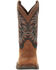 Image #5 - Durango Men's Rebel Pull On Western Performance Boots - Broad Square Toe, Chocolate, hi-res