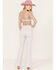 Image #3 - Free People Women's Jayde Denim Flare Jeans, Lavender, hi-res