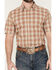 Image #3 - Cody James Men's Cowboy Chic Plaid Print Short Sleeve Button-Down Stretch Western Shirt, Cream, hi-res