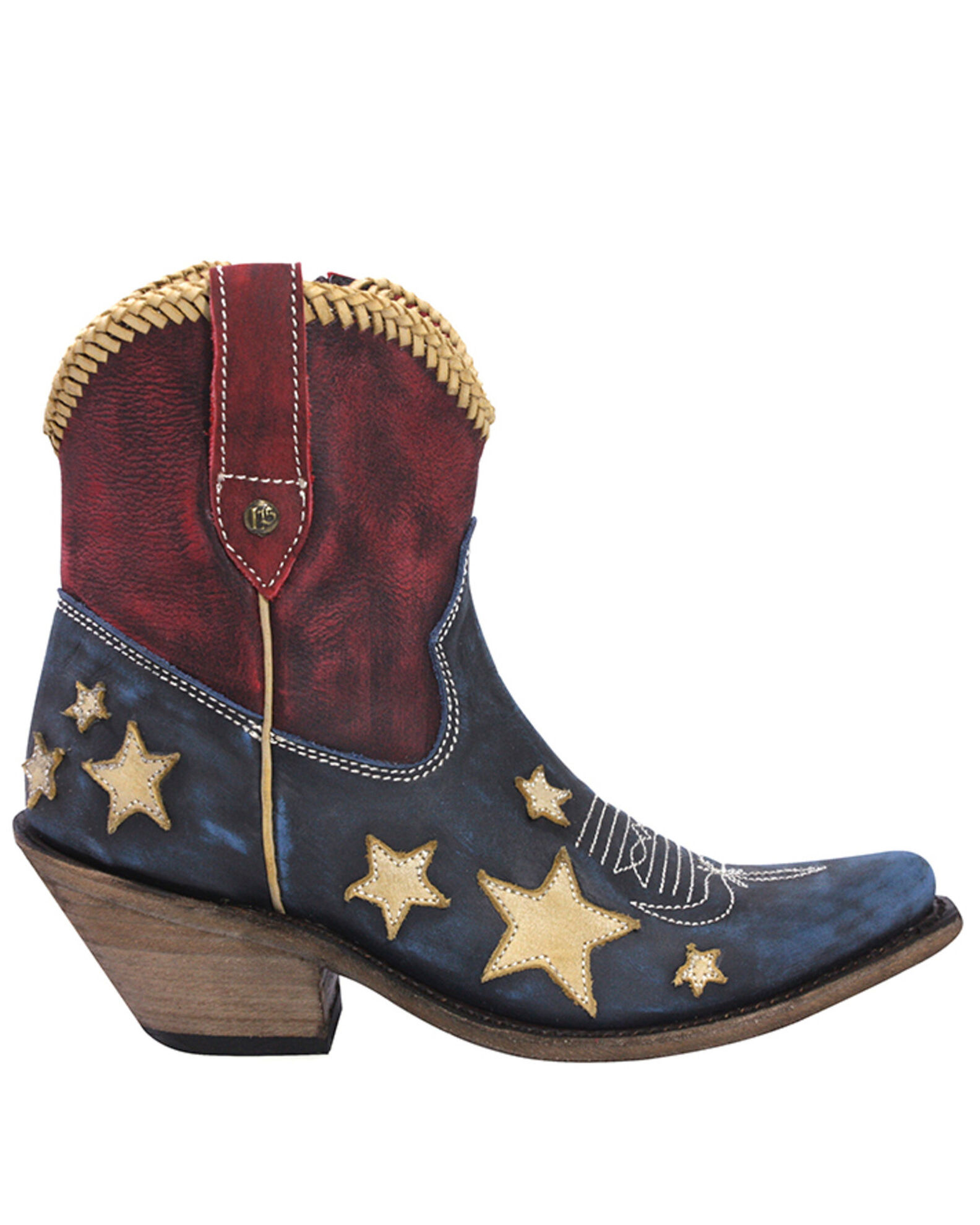 Image #2 - Liberty Black Women's Azul Americana Fashion Booties - Snip Toe, Multi, hi-res