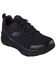Image #1 - Skechers Men's D'Lux Walker Sr Work Shoes - Round Toe, Black, hi-res