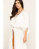 Band of Gypsies Women's Ivory Tie Front Duster, Ivory, hi-res