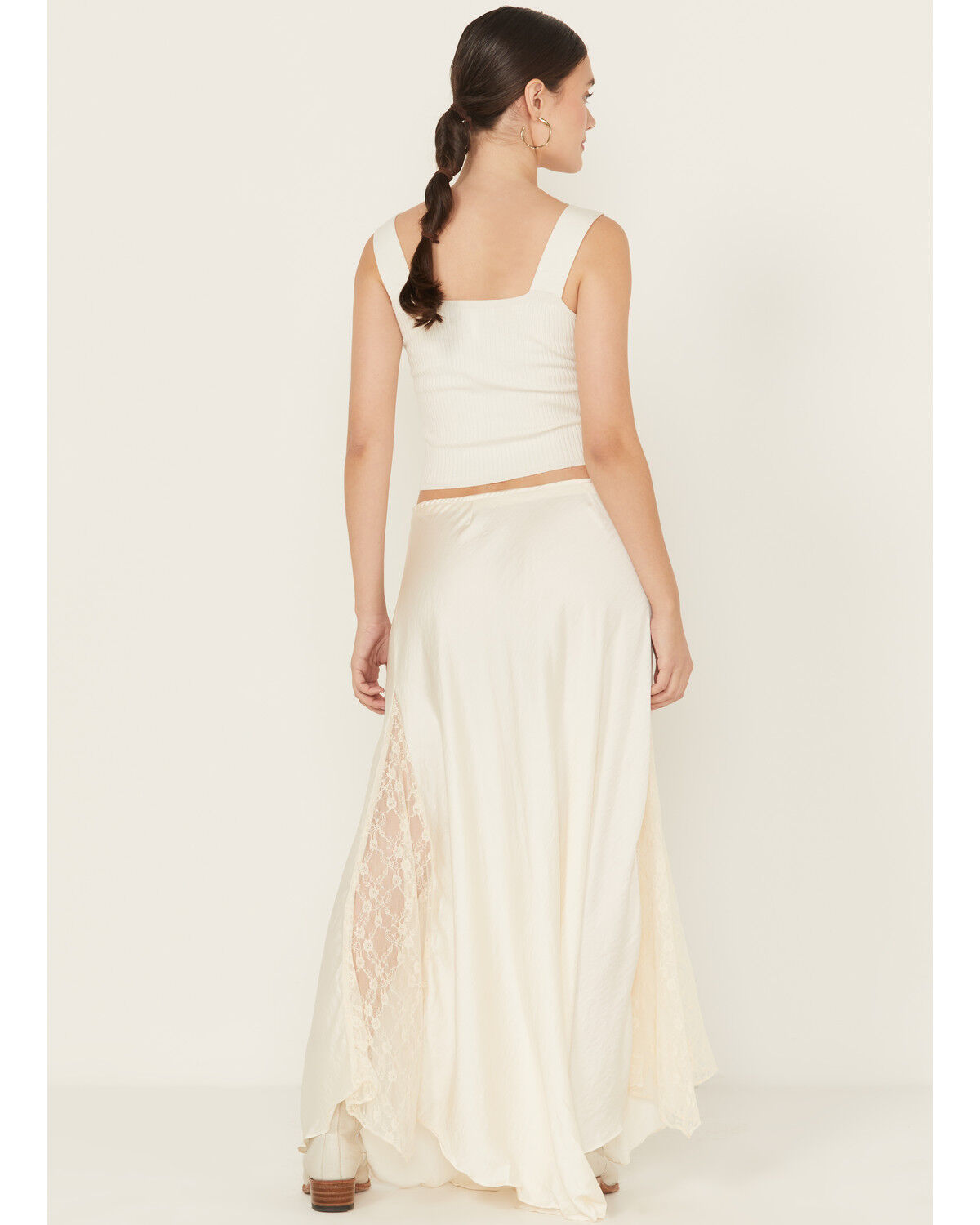 Image #3 - Free People Women's Make You Mine Half Slip Skirt, Cream, hi-res