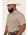 Image #2 - Gibson Trading Co Men's Throwback Energy Paisley Print Short Sleeve Snap Western Shirt, Cream, hi-res
