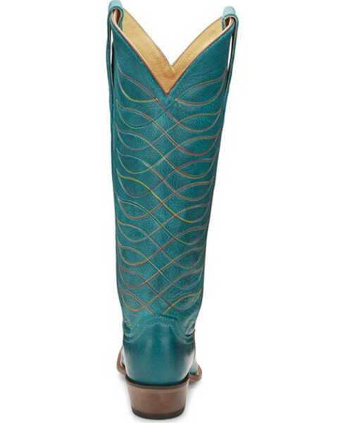 Image #5 - Justin Women's Whitley Western Boots - Snip Toe, Turquoise, hi-res