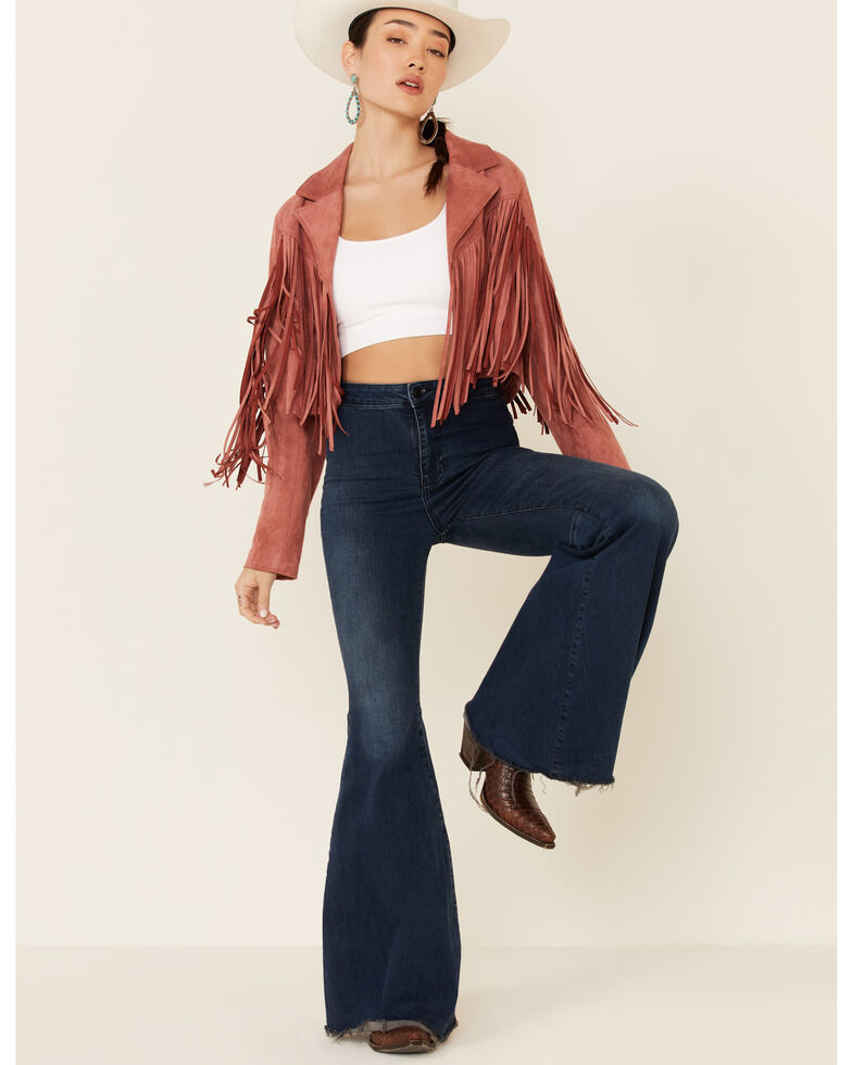 saints and hearts fringe jacket