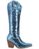 Image #2 - Dingo Women's Sequin Dance Hall Queen Tall Western Boots - Snip Toe, Blue, hi-res