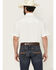 Image #4 - Ariat Men's VentTek Solid Short Sleeve Snap Performance Western Shirt, White, hi-res