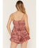 Image #6 - Cleo + Wolf Women's Bandana Print Tiered Mini Skort, Brick Red, hi-res