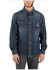Image #1 - Carhartt Men's Montana Relaxed Fit Medium Washed Long Sleeve Snap Denim Work Shirt, Indigo, hi-res