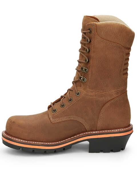 Image #3 - Chippewa Men's Thunderstruck 10" Waterproof Insulated Lace-Up Work Logger Boot - Nano Composite Toe , Tan, hi-res