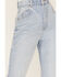 Rolla's Women's Light Wash High Rise Distressed Ella Straight Jeans, Blue, hi-res