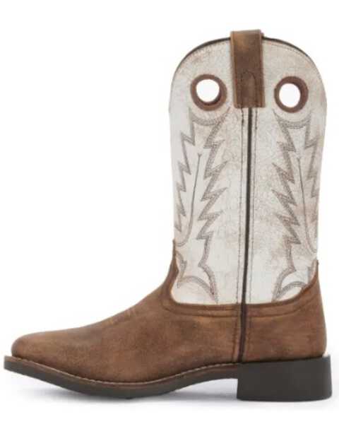 Image #3 - Smoky Mountain Women's Drifter Western Performance Boots - Broad Square Toe, Brown, hi-res