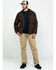 Wrangler Men's Chore Quilt Lined Jacket , Dark Brown, hi-res
