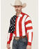 Image #2 - Rangewear by Scully Men's Patriotic American Flag Western Shirt, Multi, hi-res