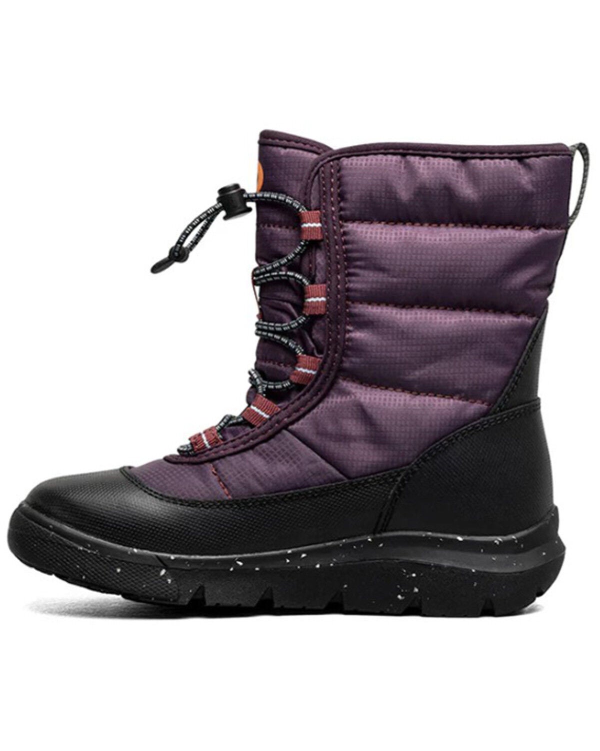 Image #3 - Bogs Girls' Skyline Snowcata Winter Boots - Round Toe, Purple, hi-res