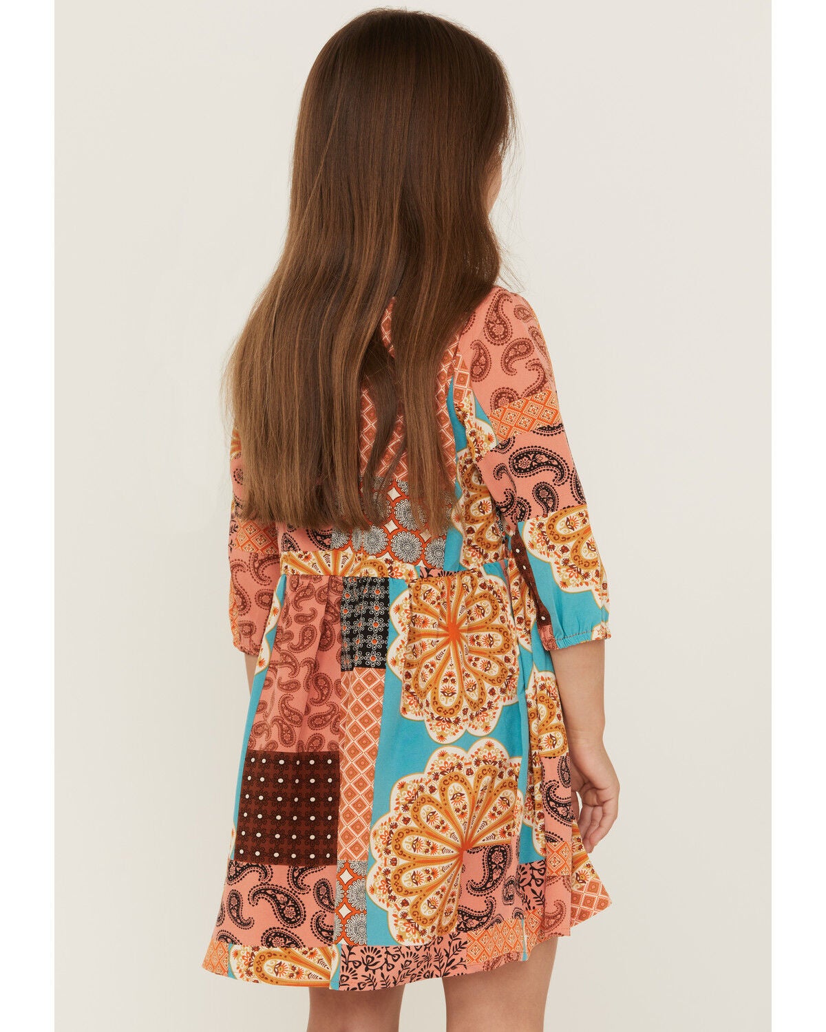 patchwork tunic dress