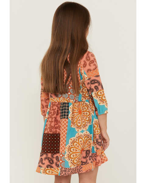 Image #4 - Hayden Girls' Printed Patchwork Tunic Dress, , hi-res