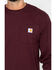 Image #5 - Carhartt Men's Loose Fit Heavyweight Long Sleeve Logo Pocket Work T-Shirt, Port, hi-res