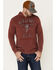 Image #2 - Flag & Anthem Men's Badlands USA Fleece Hooded Sweatshirt, Maroon, hi-res