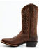 Brothers & Sons Men's British Tan Xero Gravity Performance Leather Western Boots - Round Toe , Tan, hi-res