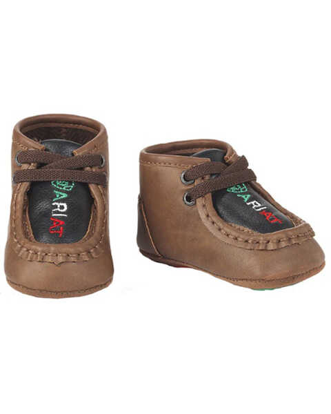 Image #1 - Ariat Infant-Boys' Lil Stomper Miguel Mexico Lace-Up Shoes, Brown, hi-res