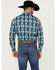 Image #4 - Wrangler Men's Checotah Long Sleeve Pearl Snap Western Shirt - Big , Blue, hi-res