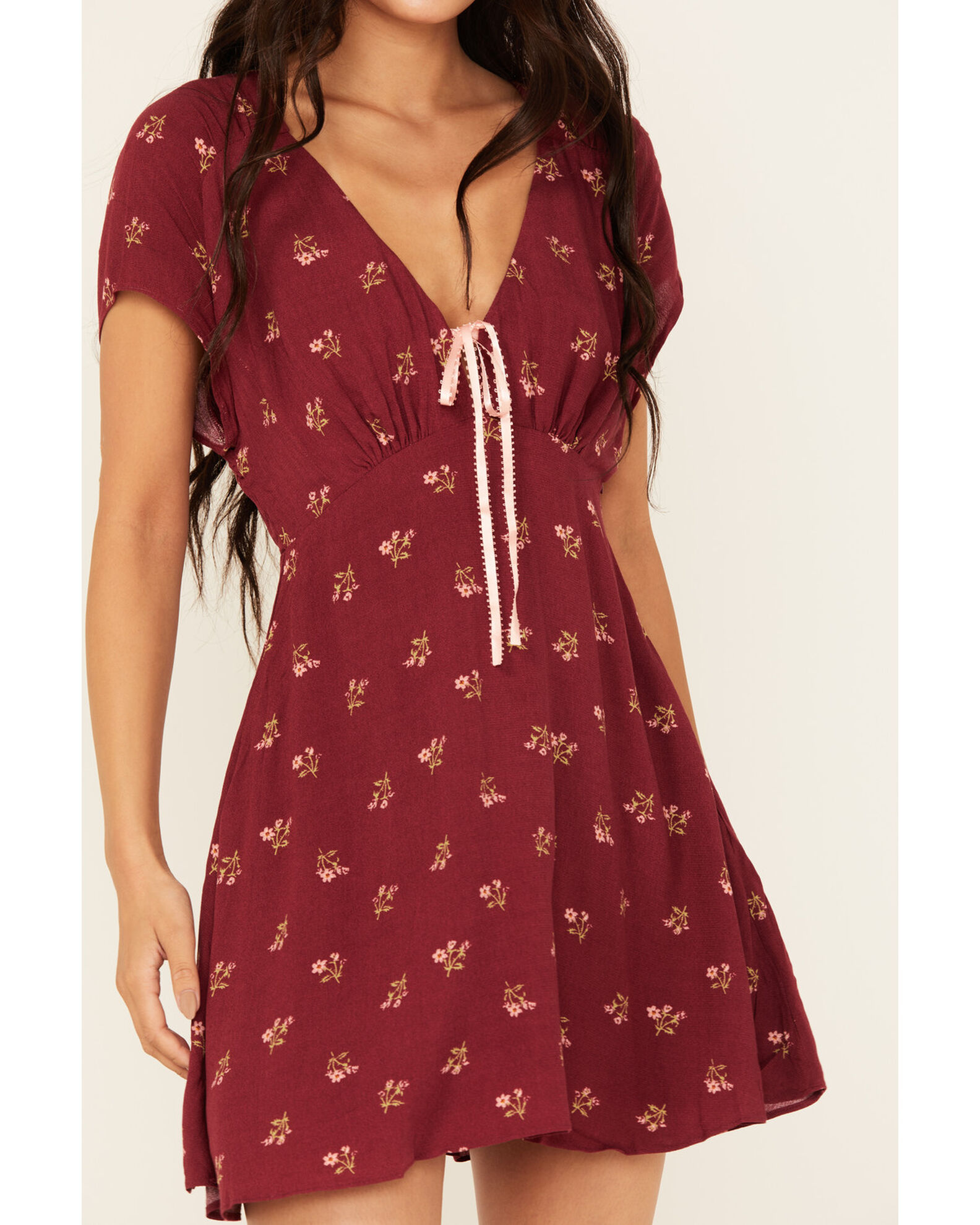 Free people pippa short sleeve mini dress clearance