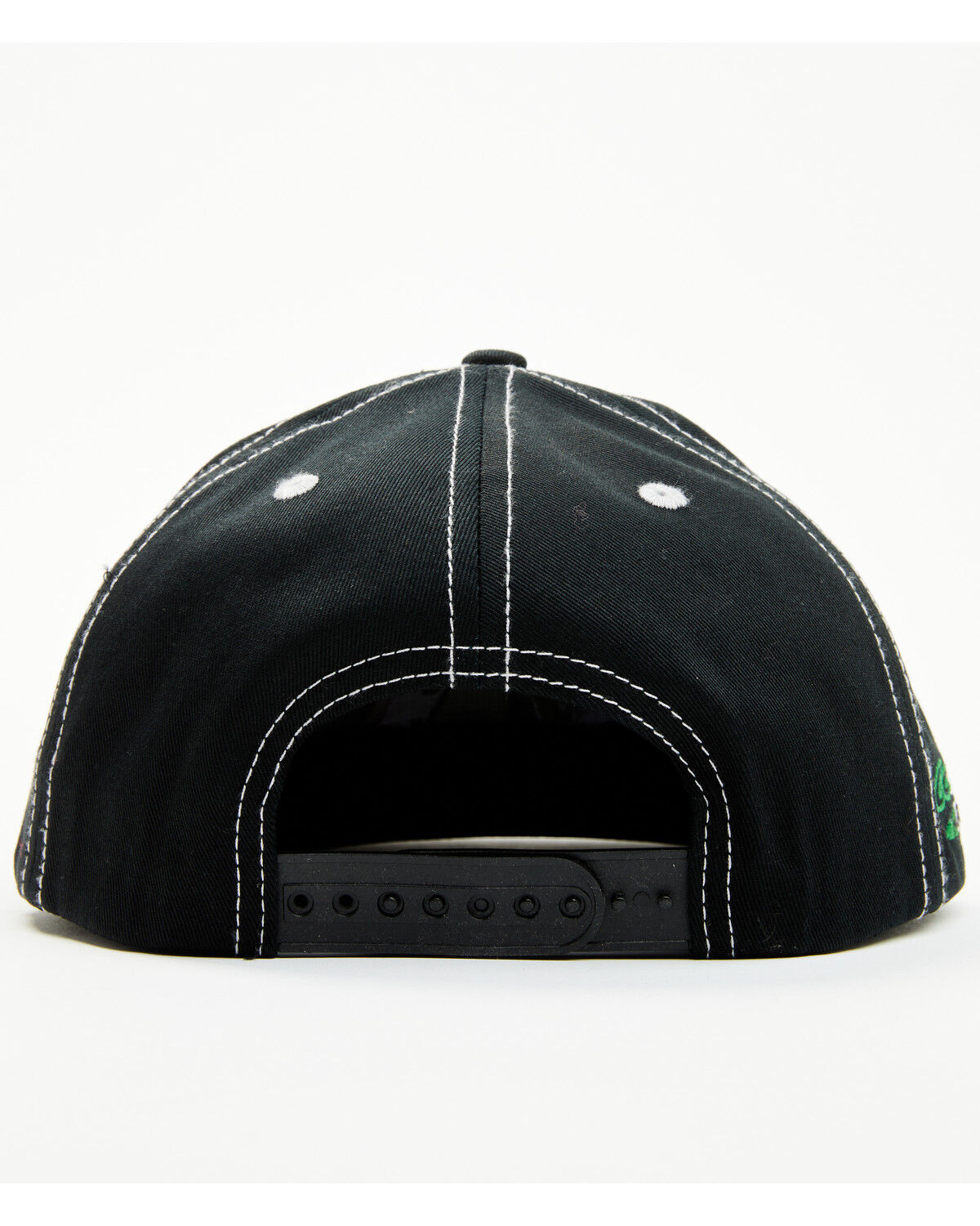 Image #4 - Cowboy Hardware Men's Mexico Flag Bull Rider Ball Cap, Black, hi-res