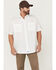 Image #1 - Resistol Men's Solid Short Sleeve Button-Down Western Shirt , White, hi-res