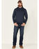 North River Men's Solid Modal Hooded Pullover, Blue, hi-res