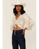 Image #1 - Saints & Hearts Bandana Print Crop Top, Ivory, hi-res