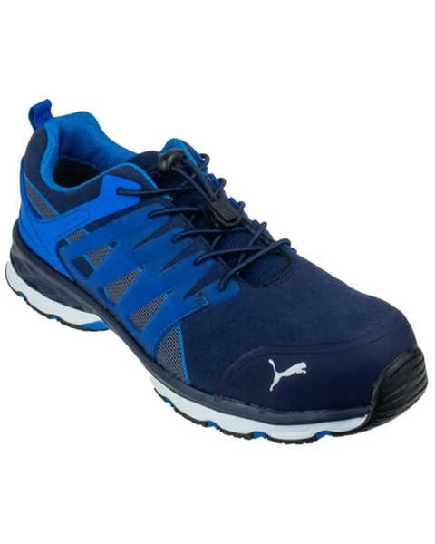 Image #1 - Puma Safety Men's Velocity 2.0 Work Shoes - Fiberglass Toe, Blue, hi-res