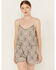 Image #2 - Angie Women's Beaded Sleeveless Romper, Silver, hi-res