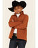 Panhandle Boys' Performance Zip-Front Softshell Jacket , Rust Copper, hi-res