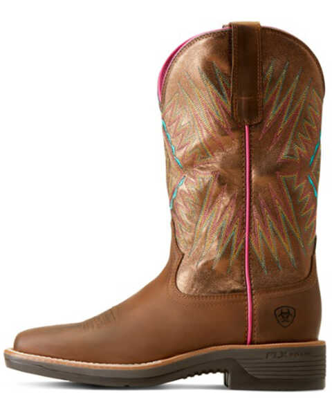 Image #2 - Ariat Women's Ridgeback Distressed Western Boots - Broad Square Toe , Brown, hi-res