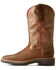 Image #2 - Ariat Women's Ridgeback Distressed Western Boots - Broad Square Toe , Brown, hi-res