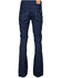Image #2 - Lapco Women's FR Dark Wash Bootcut Comfort Stretch Denim Jeans, Blue, hi-res